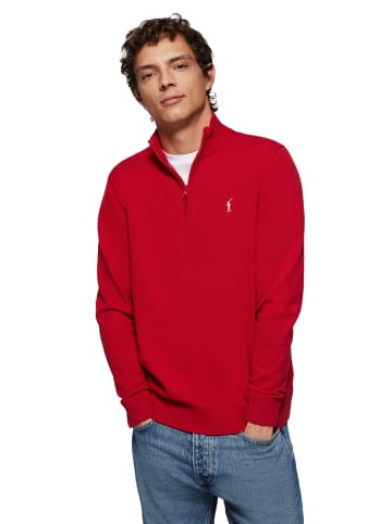 Polo Club Pullover in Dunkelrot