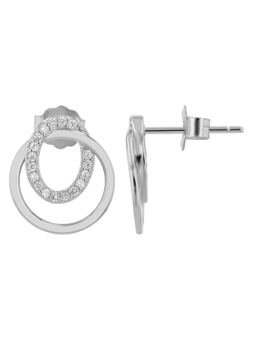 Adeliás Damen Ohrringe – Ohrstecker aus 925 Silber in silber