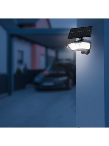 EASYmaxx Solar-Leuchte 3,7V schwarz mit abnehmbarem Solarpanel Schwarz