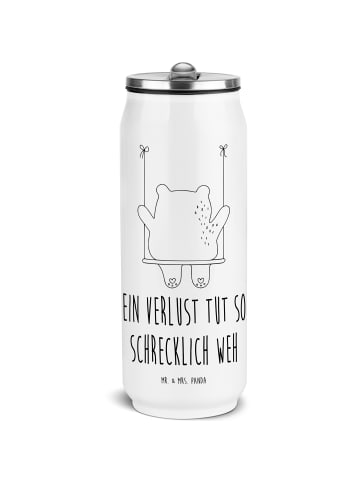 Mr. & Mrs. Panda Getränkedose Bär Schaukel mit Spruch in Weiß