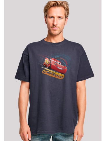 F4NT4STIC Heavy Oversize T Shirt Cars Lightning McQueen in marineblau
