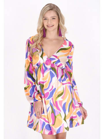 IZIA Women Dress in violet multicolor