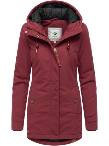 ragwear Winterjacke Monadena Parka YOUMODO in Wine Red