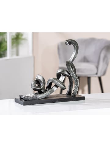 GILDE Skulptur Stretching silberfarben - (H) 29 cm