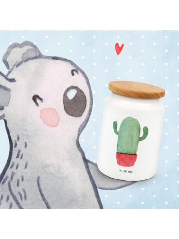 Mr. & Mrs. Panda Keksdose Kaktus Wut ohne Spruch in Weiß