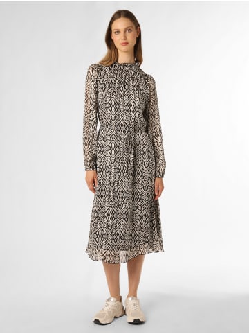 Marie Lund Kleid in ecru schwarz - 0001