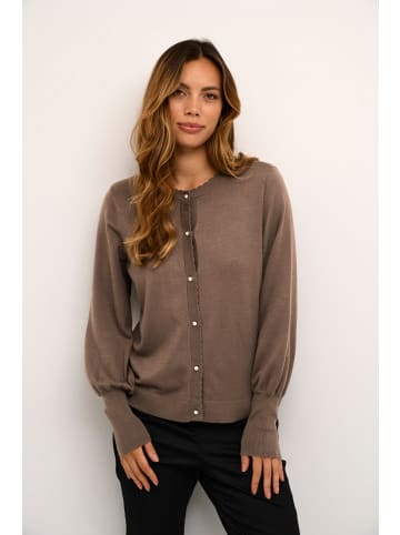 CULTURE Strickjacke CUannemarie Classic fit in Falcon Melange