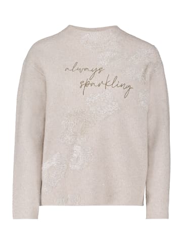 Betty Barclay Strickpullover mit Jacquard in Taupe Melange