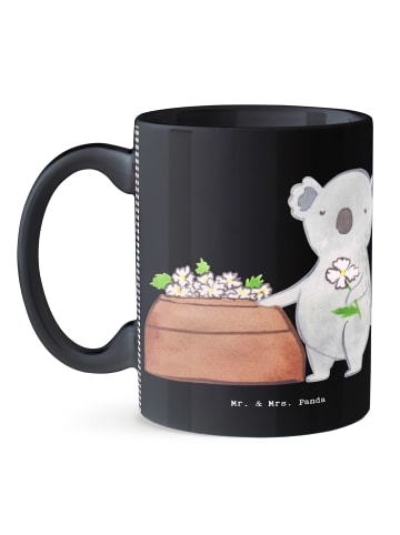 Mr. & Mrs. Panda Tasse Bestatter Herz ohne Spruch in Schwarz