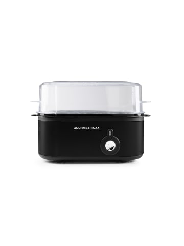 Gourmet Maxx Eierkocher für 3 Eier 210W schwarz Schwarz