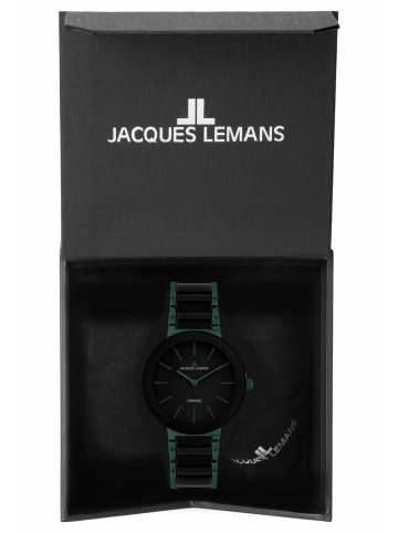 Jacques Lemans Armbanduhr Monaco Grün/Schwarz Unisex