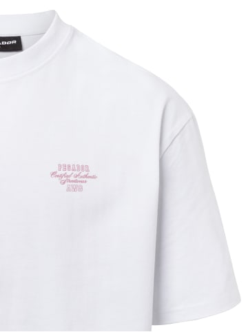 PEGADOR T-Shirt Sydon in weiß