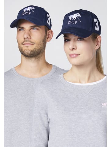 Polo Sylt Basecap im Label-Design in Blau