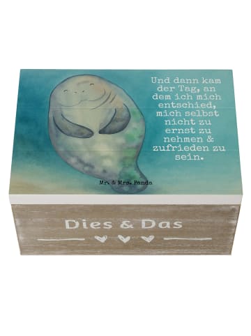 Mr. & Mrs. Panda Geschenkbox Seekuh Happy Design mit Spruch in Weiß