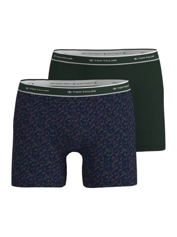 Tom Tailor Long-Pants 2Er Pack Kentucky in grün-mittel-Allover