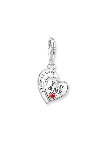 Thomas Sabo Charm-Anhänger in silber, weiß, rot