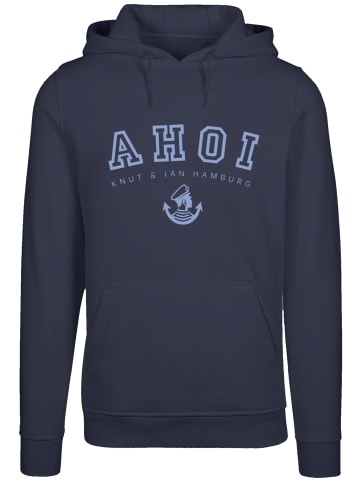 F4NT4STIC Hoodie Ahoi Knut & Jan Hamburg in marineblau