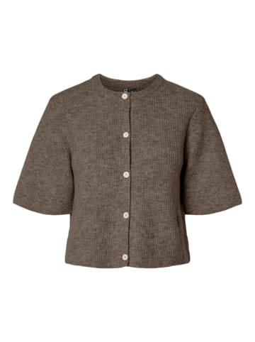 Pieces Strickjacke in Morel