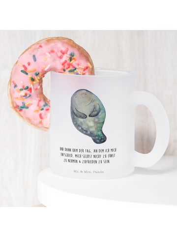 Mr. & Mrs. Panda Becher Seekuh Happy mit Spruch in Transparent