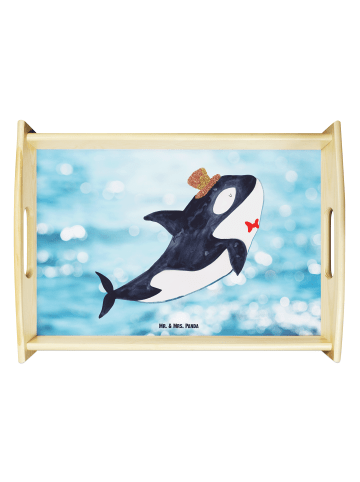 Mr. & Mrs. Panda Serviertablett Orca Zylinder ohne Spruch in OZeichenanblue