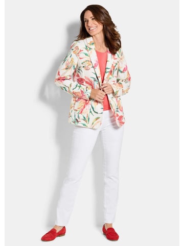 GOLDNER Jerseyblazer Jacquardblazer mit Waffelstruktur in bunt / gemustert