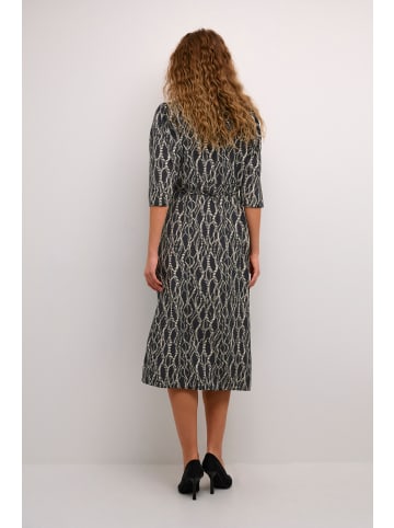 Kaffe Kleid KAdunora Regular fit in Black/Grey Graphic Simili
