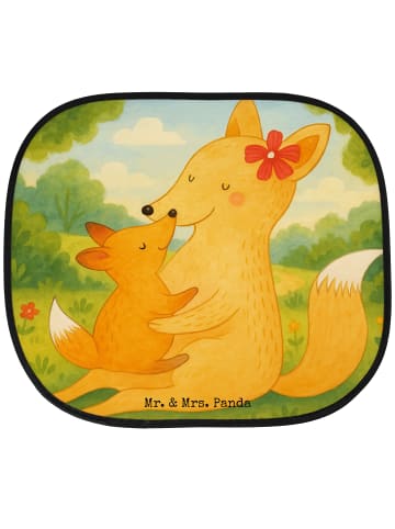 Autosonnenschutz Fuchs Mama Design ohne Spruch in Weiß
