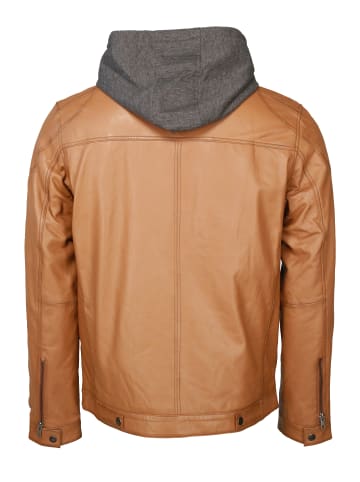 Mustang Lederjacke Foster in cognac