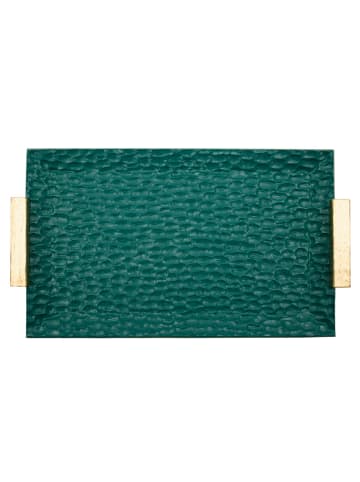 Mauro Ferretti Grüne Harz-Leertaschen 34x19,5x3 cm