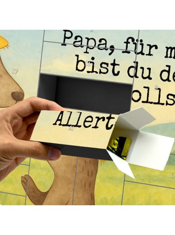 Mr. & Mrs. Panda Adventskalender Bären mit Hut Design mit Spruch in Weiß
