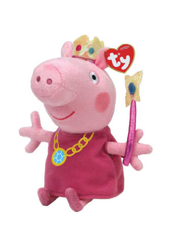 Peppa Pig Plüsch-Figur Beanie Babies Pig | Peppa Wutz | 15 cm in Peppa als Prinzessin