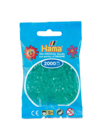 Hama Beutel mit 2000 Mini-Bügelperlen transparent grün - ab 10 Jahren