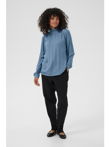 Kaffe Langarm-Bluse Trine Regular fit in Bering Sea
