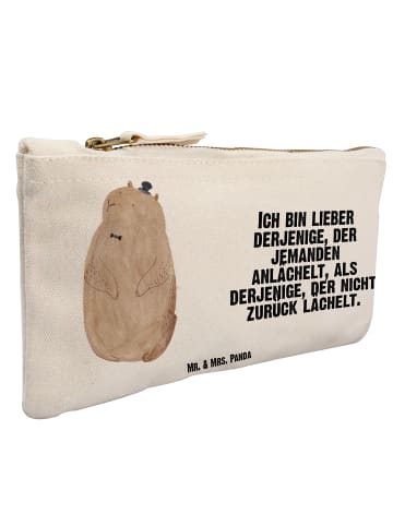 Mr. & Mrs. Panda pencil case Murmeltier mit Spruch in Weiß