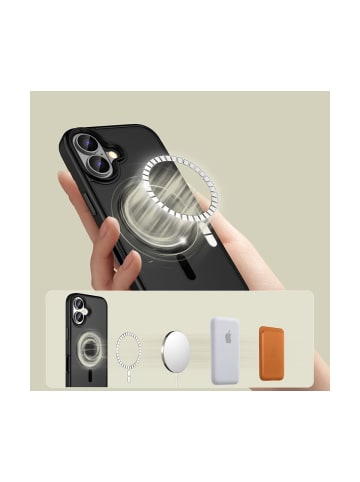 TechProtect TechProtect MagMat magnetisch Hülle iPhone 16 Schwarz in Schwarz