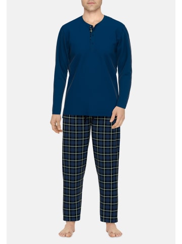 CECEBA Pyjama Zwolle in schwarz-dunkel-Karo