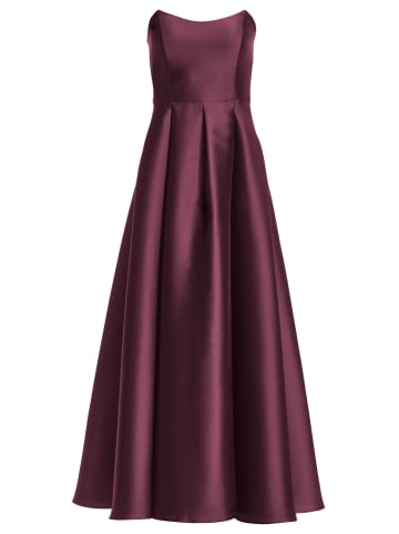 SWING Kleid in aubergine - 0001