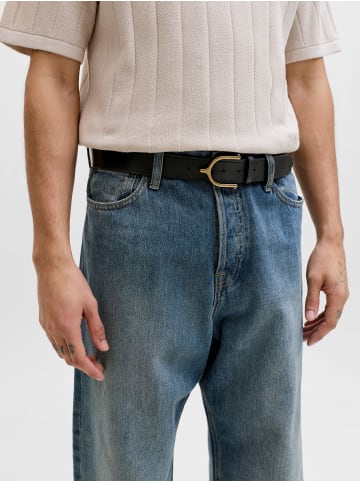 Jack & Jones Ledergürtel in Black