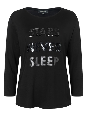 More & More Rundhalsshirt in black