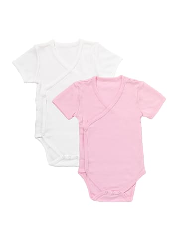 Schlummersack Baby-Wickelbodys kurzarm 2er-Pack in Rosa