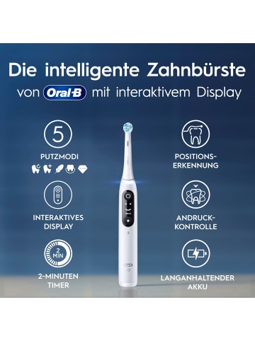 Oral-B Elektrische Zahnbürste "iO Series 6 + Reiseetui" in Weiß