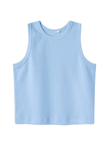 name it Rib Short Top in Hellblau