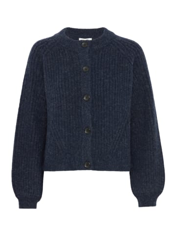 b. young BYNELLO SHORT CARDIGAN - straight fit in Navy Blazer Melange