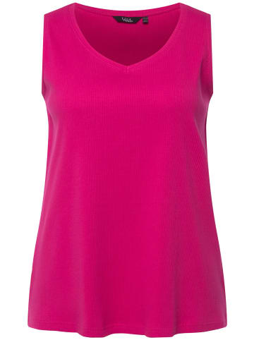 Ulla Popken Strick-Top in fuchsia pink