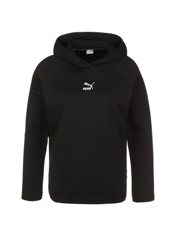 Puma Kapuzenpullover T7 Relaxed in schwarz / weiß