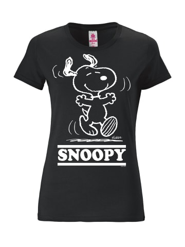 Logoshirt T-Shirt Snoopy - Happy in schwarz