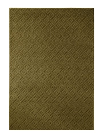 Wecon Home Wollteppich Castello TWO in dunkeloliv grün