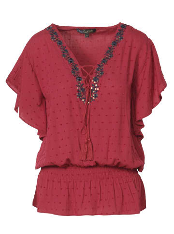 KOROSHI KURZÄRMELBLUSE in braun