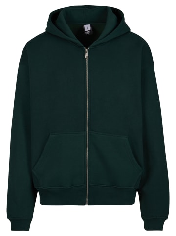 DEF Zip-Kapuzenpullover in dark green