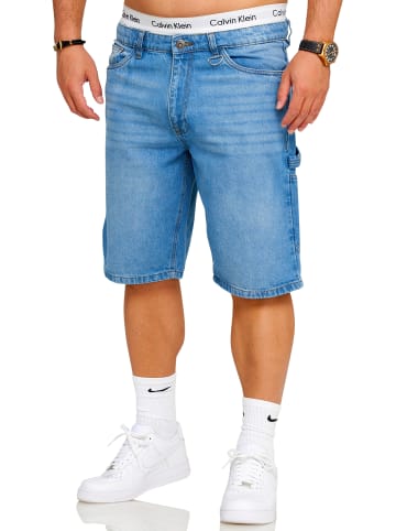 SOUL STAR Shorts - S2SAAR Kurze Hose Jeans Bermuda Carpenter Regular-Fit in Light Blue